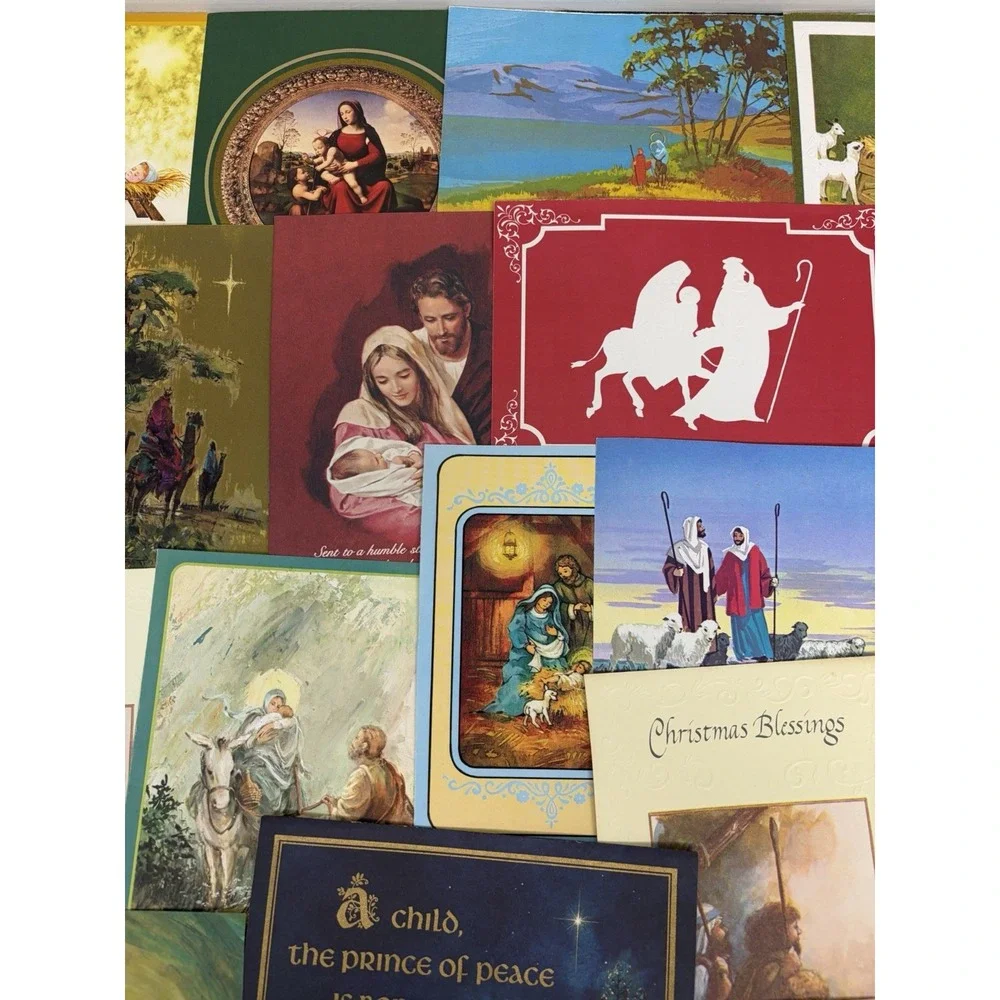 Vintage Christmas Cards Fronts ONLY for Scrapbooking Crafts Decoupage Lot of 50+